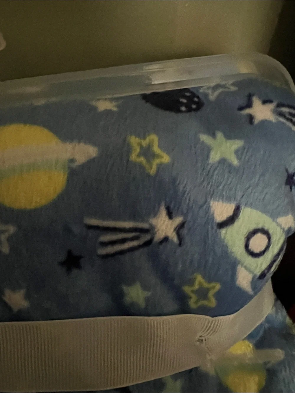 Kidgets Blue Space & Stars Cuddly Blanket